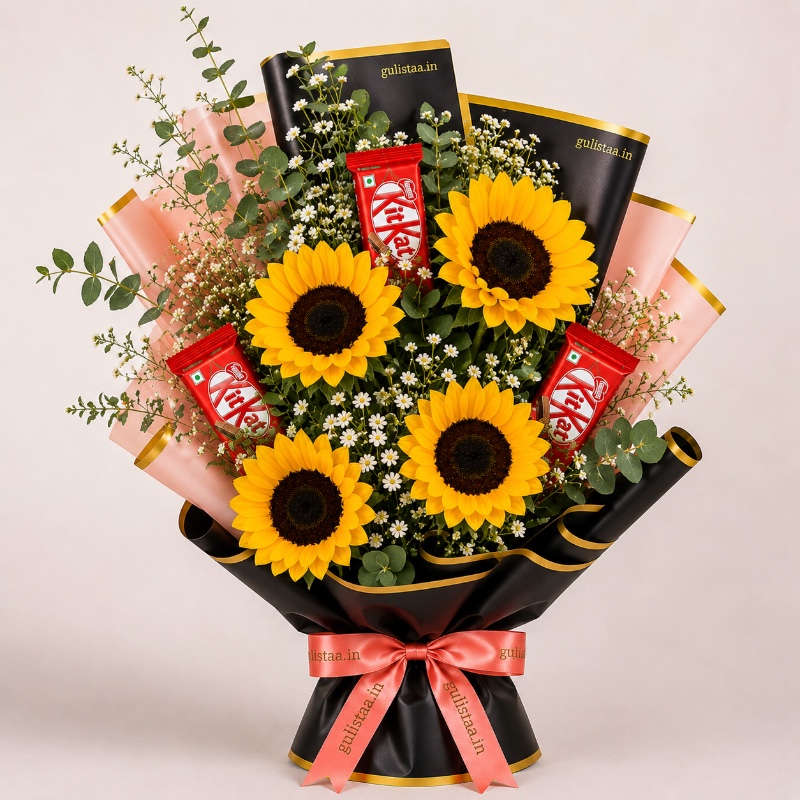Sunshine KitKat Bouquet